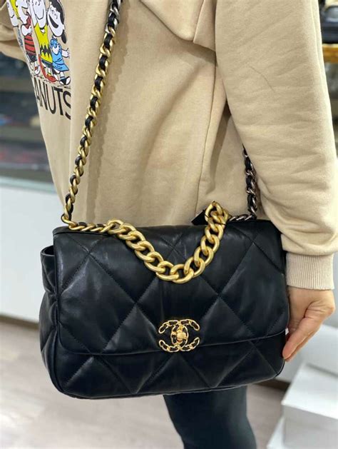 is chanel 19 a classic bag|chanel 19 handbag price.